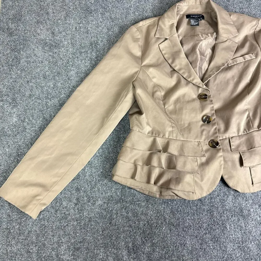cream chic blazer - Picture 4 of 8
